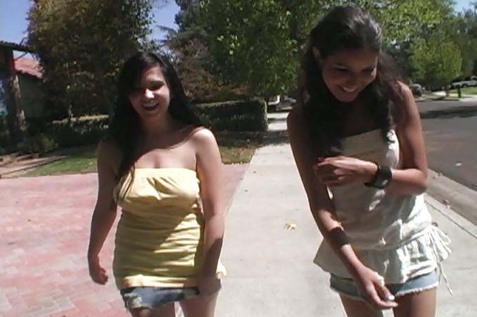 Adorable Suzanne And Chloe Go For A Walk Then Fuck